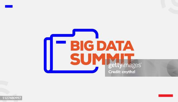big data summit concept - large tech office stock illustrations