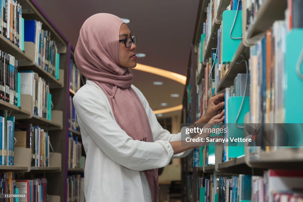 An ethnic Malay Muslim woman in Hijab