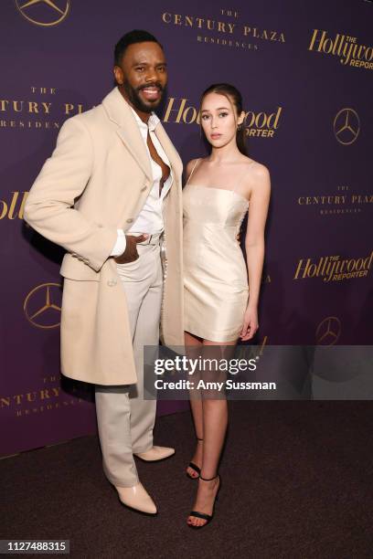 Colman Domingo and Alycia Debnam Carey attend The Hollywood Reporter 2019 Oscar Nominee Party at CUT on February 04, 2019 in Beverly Hills,...