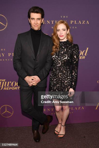 Guy Nattiv and Jaime Ray Newman attend The Hollywood Reporter 2019 Oscar Nominee Party at CUT on February 04, 2019 in Beverly Hills, California.