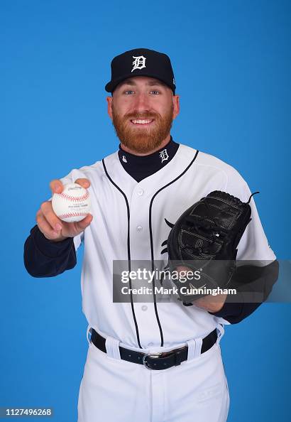 Garret Reed Reed Garrett of the Detroit Tigers poses for a photo on photo day at ...