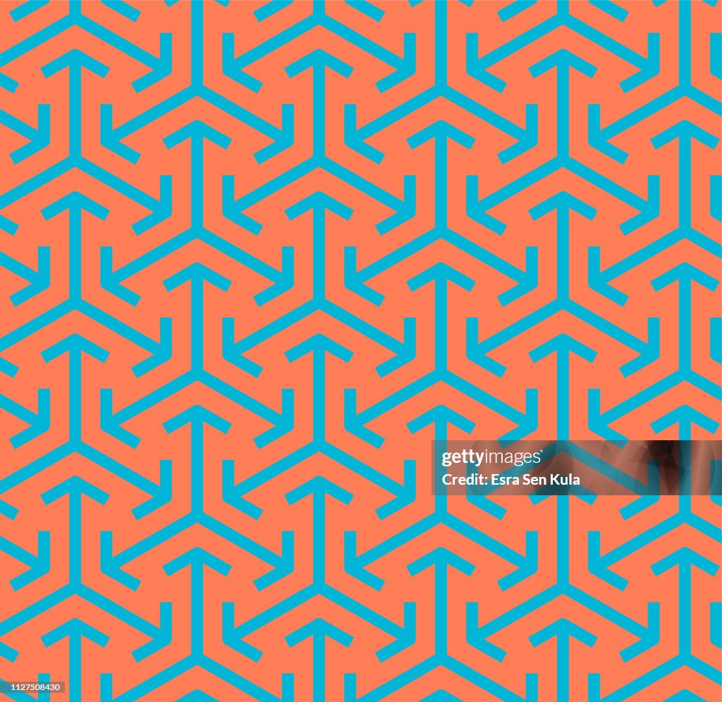 Abstract Seamless Geometric Pattern