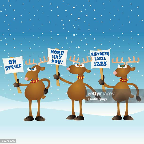 illustrations, cliparts, dessins animés et icônes de grève dos à motif renne - christmas angry