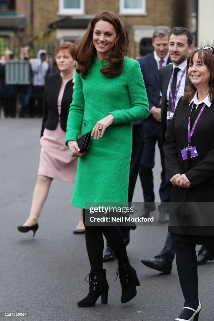 The Duchess Of Cambridge Visits Schools In Support Of Children's Mental Health