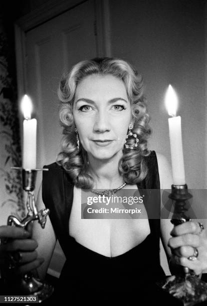 Witch, Mrs Patricia Crowther, High Priestess of the Moon Goddess pictured at her Sheffield home. 8th December 1971.