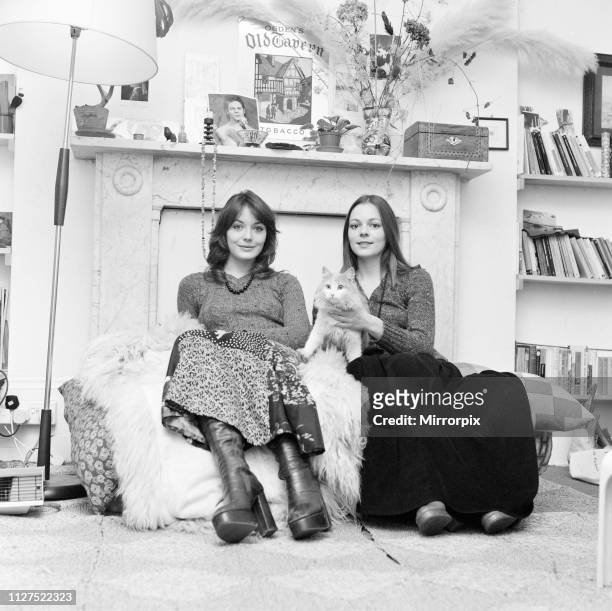 Lesley Anne Down and Jacqueline Tong, British actresses who will be starring in the new series of Upstairs, Downstairs for London Weekend Television,...