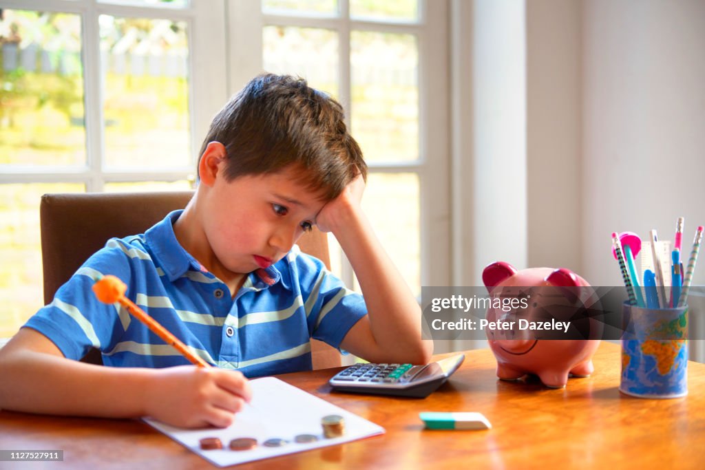 Dyslexic boy unable to struggling with counting