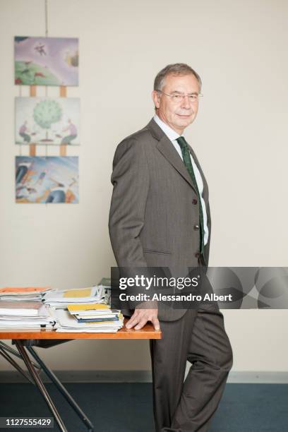 President of Ferrovie dello Stato Italiane Gianluigi Castelli poses for a portrait on October, 2013 in Milan, Italy.