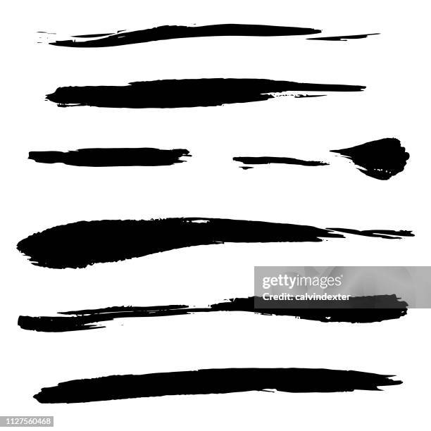 japanese style brushes - japanese language stock illustrations