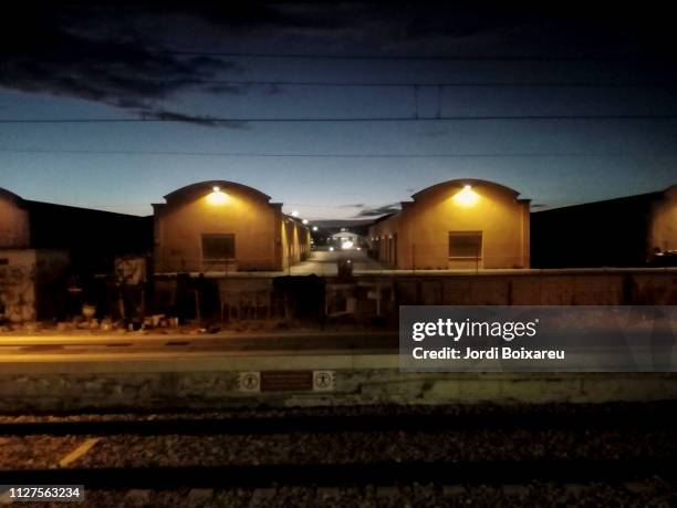 les franqueses train station - almacén stock pictures, royalty-free photos & images