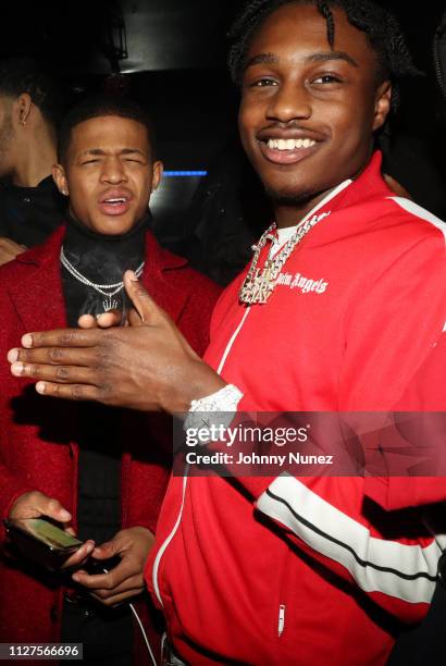 Osiris and Lil Tjay attend Hot 97 Who's Next - Def Jam at S.O.B.'s on February 25, 2019 in New York City.