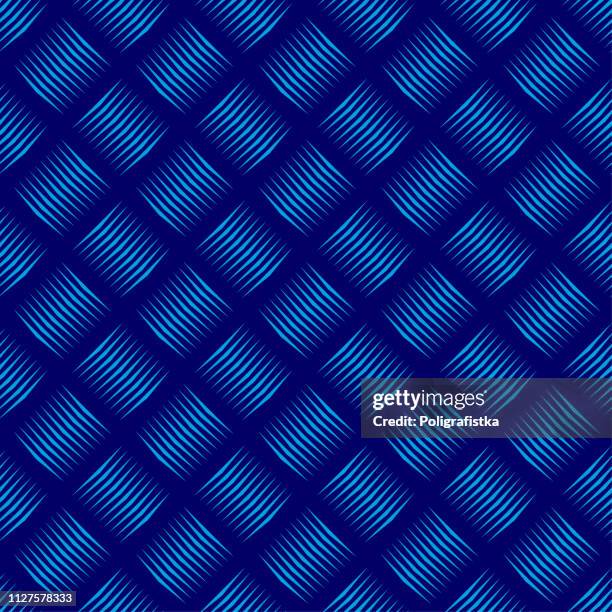 seamless abstract background pattern - blue wallpaper - vector illustration - wicker pattern stock illustrations