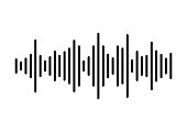 Sound wave background. Vector illustration
