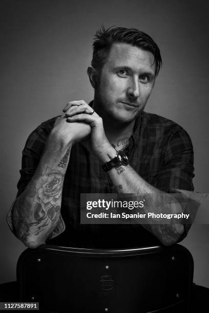 Tattoo artist Scott Campbell is photographed for The DTLA Book on November 27, 2017 in Los Angeles, California. PUBLISHED IMAGE.