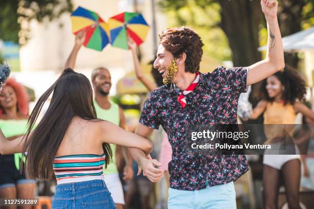 friends dancing on the street - dance troupe stock pictures, royalty-free photos & images