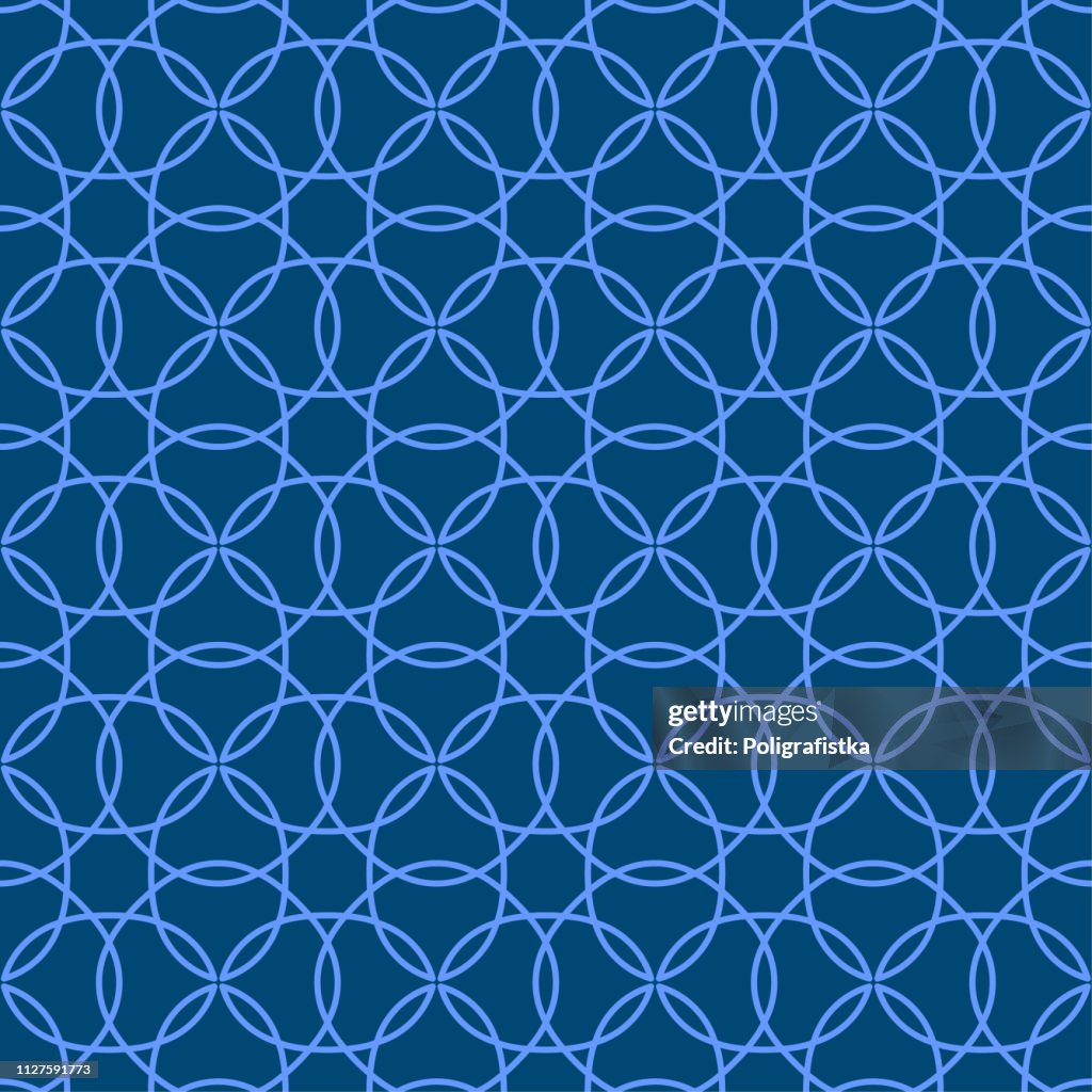 Seamless Abstract Background Pattern Blue Wallpaper Vector Illustration ...