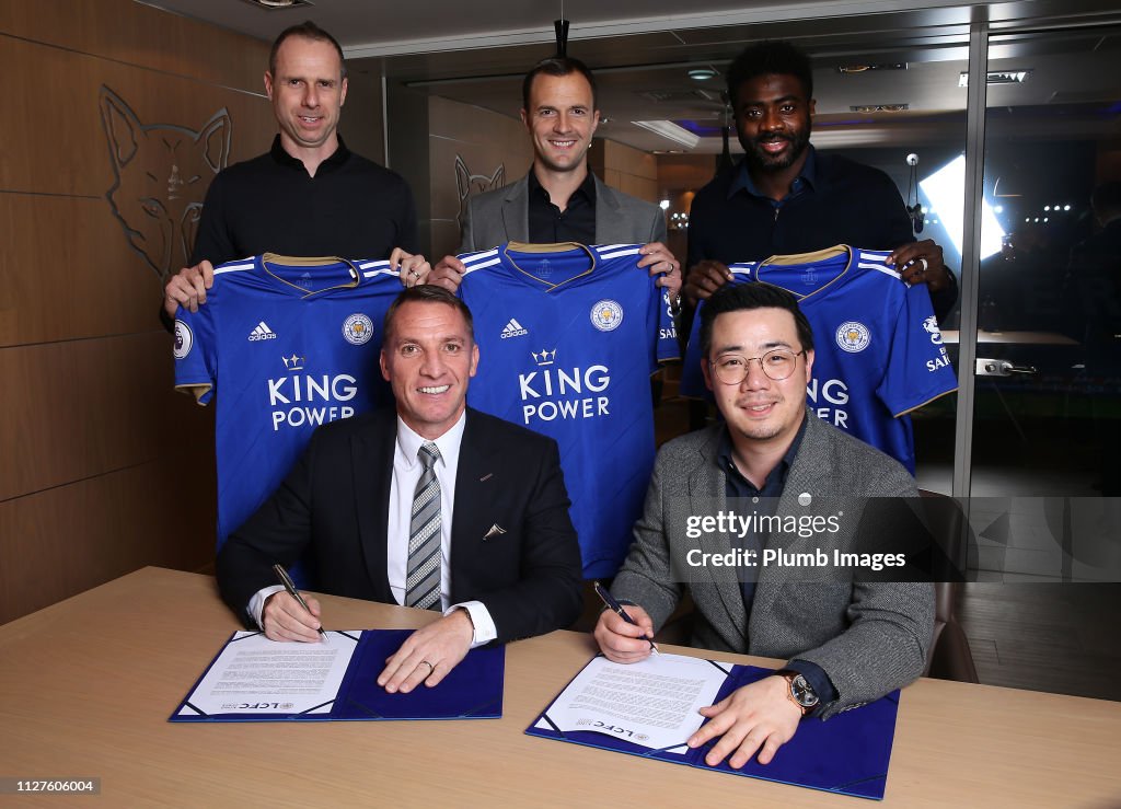 Leicester City Unveil New Manager Brendan Rogers