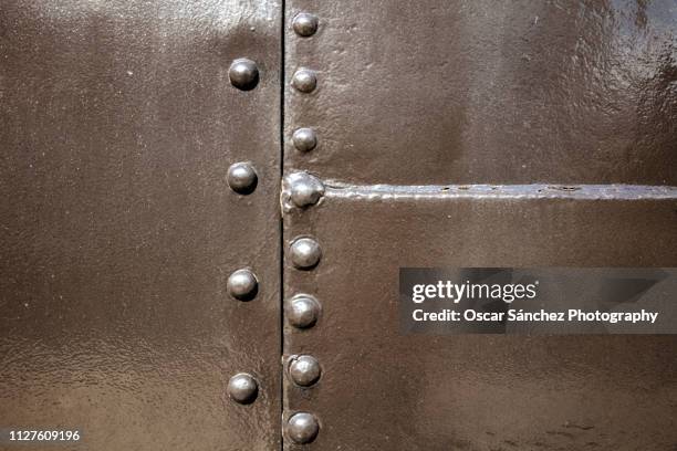 metallic surface - metal plate stock pictures, royalty-free photos & images