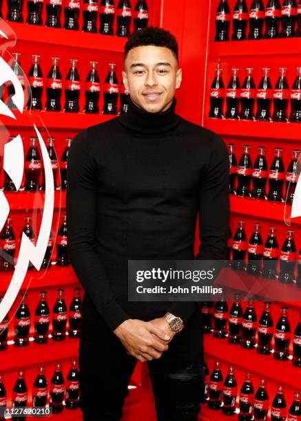 Manchester United star Jesse Lingard attends the Coca-Cola and Premier League campaign launch party of 'Where Everyone Plays' as Coca-Cola's newest...