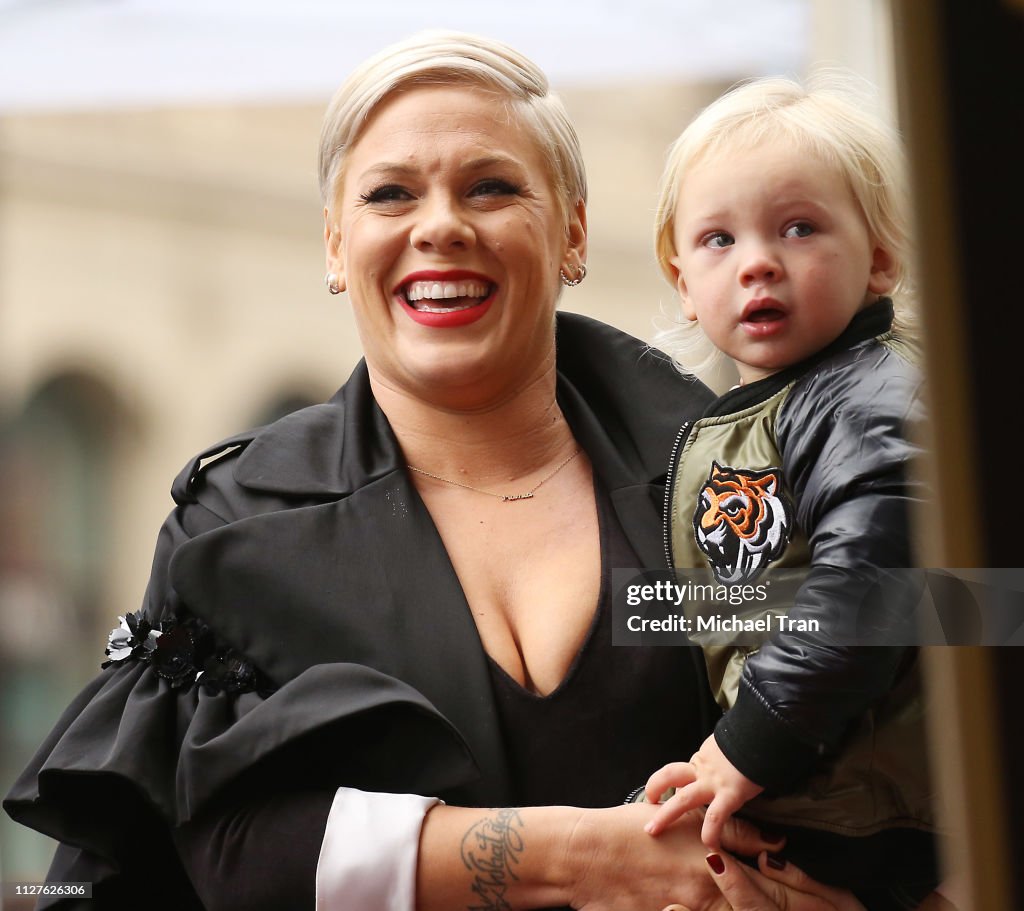 Pink Honored With Star On The Hollywood Walk Of Fame