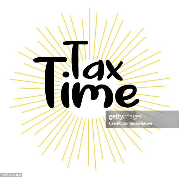 tax time - tax time stock illustrations