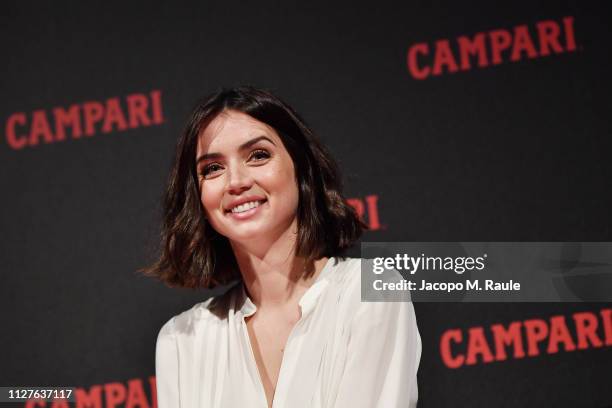 Ana de Armas attends Campari Red Diaries 2019 Press Conference at Cinema Anteo on February 05, 2019 in Milan, Italy.