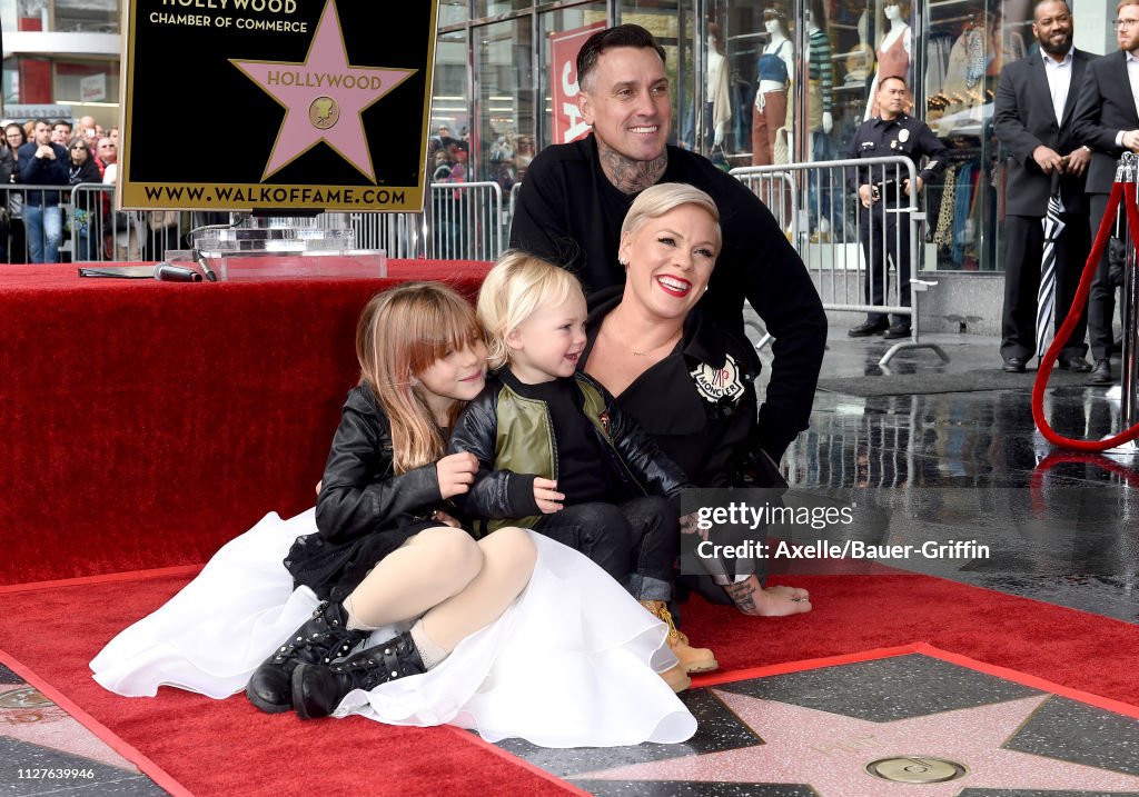Pink Honored With Star On The Hollywood Walk Of Fame