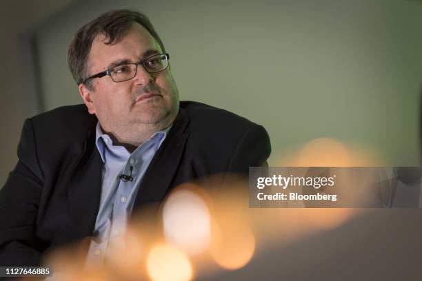 Reid Hoffman, chairman and co-founder of LinkedIn Corp., listens during the New Work Summit in Half Moon Bay, California, U.S., on Tuesday, Feb. 26,...