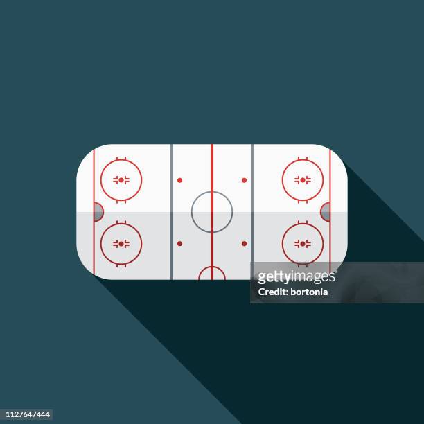 ilustraciones, imágenes clip art, dibujos animados e iconos de stock de icono de deporte de invierno hockey sobre pista - pista de hockey de hielo