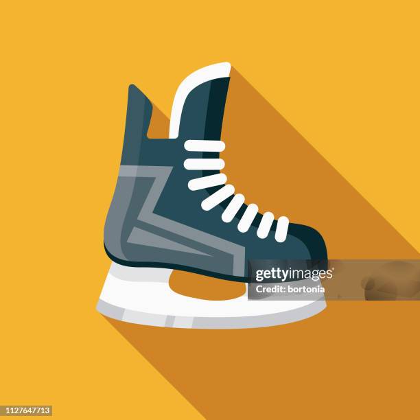 hockey skate-wintersport-symbol - klinge stock-grafiken, -clipart, -cartoons und -symbole