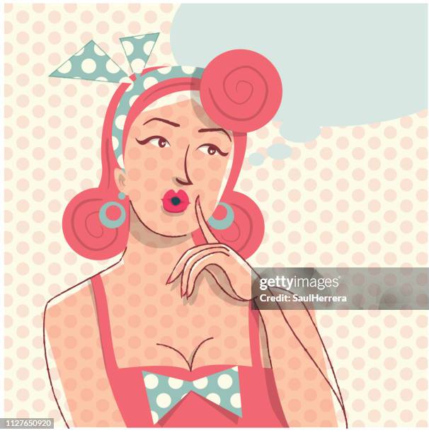 surprised girl - secondary student thinking stock illustrations
