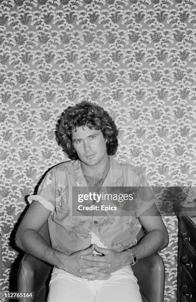 American television actor David Hasselhoff poses for the camera in New York 1981. Hasselhoff is well known for his acting roles in 'Baywatch' and...