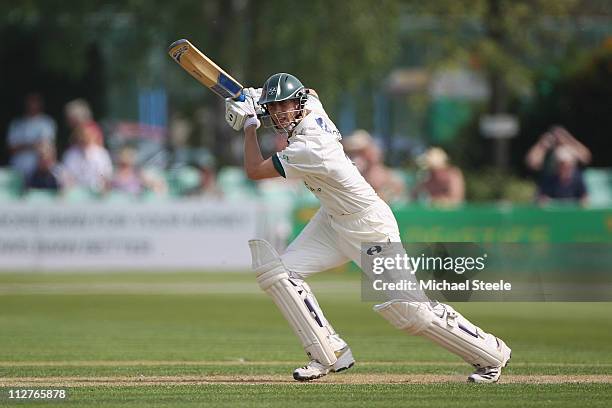 Matt Pardoe of Worcestershire in action during the LV County Championship match between Worcestershire and Warwickshire at New Road on April 21, 2011...