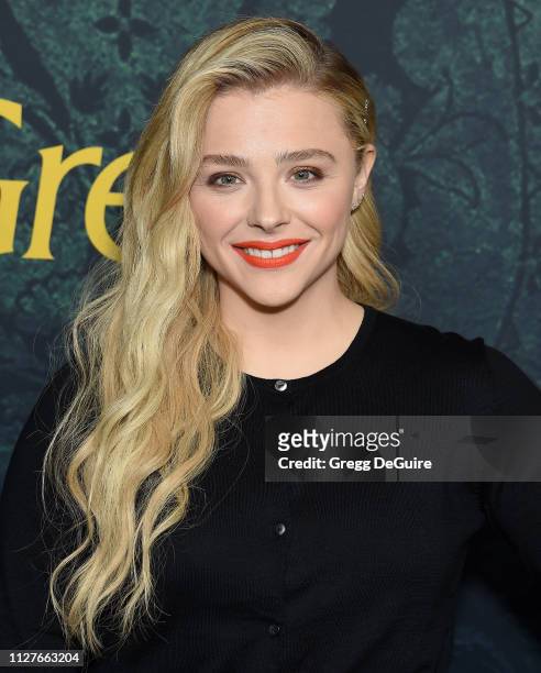 Chloe Grace Moretz attends the Premiere Of Focus Features' "Greta" at ArcLight Hollywood on February 26, 2019 in Hollywood, California.