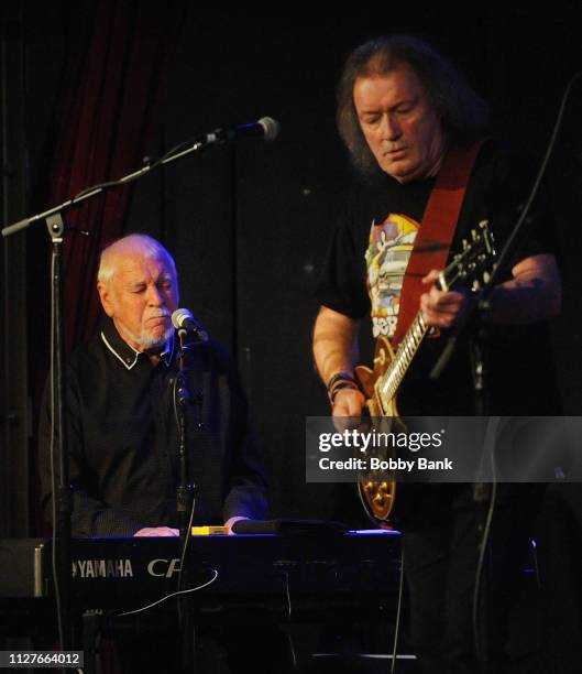 Gary Brooker and Geoff Whitehorn of Procol Harum perform at City Winery on February 26, 2019 in New York City.