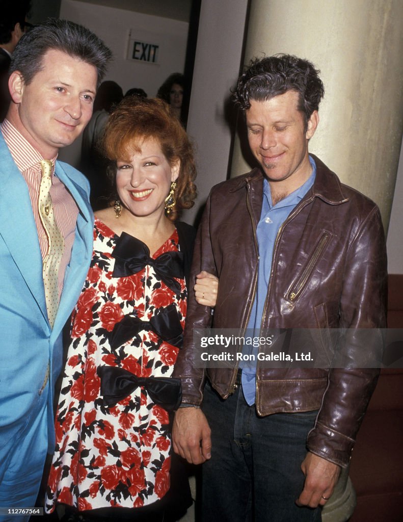 Singer Bette Midler, husband Martin von Haselberg and musician Tom