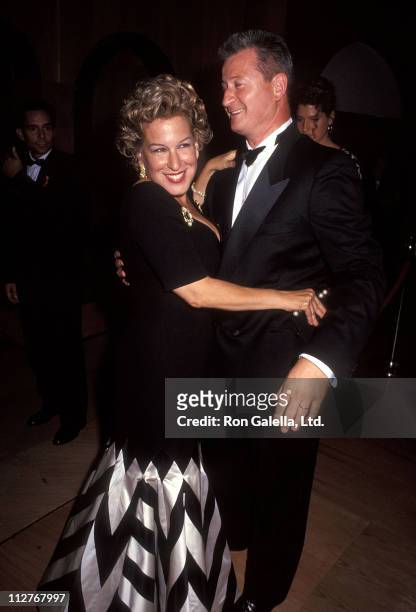 Singer Bette Midler and husband Martin von Haselberg attend the "Valentino: Thirty Years of Magic" Retrospective Gala on September 22, 1992 at the...