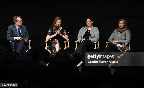 Host/film producer Thom Powers, director/executive producer Amy Berg, participant Laura Estrada Sandoval and participant/producer Rabia Chaudry...