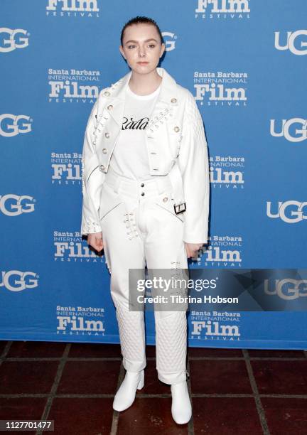 Elsie Fisher attends the 34th annual Santa Barbara International Film Festival Virtuosos Award Ceremony at Arlington Theater on February 05, 2019 in...