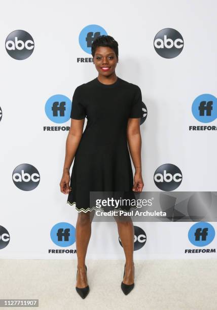 Actress Afton Williamson attends the Disney and ABC Television 2019 TCA Winter press tour at The Langham Huntington Hotel and Spa on February 05,...