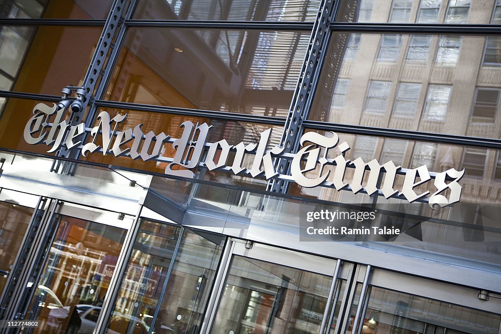 New York Times' Quarterly Profits Falls 58 Percent