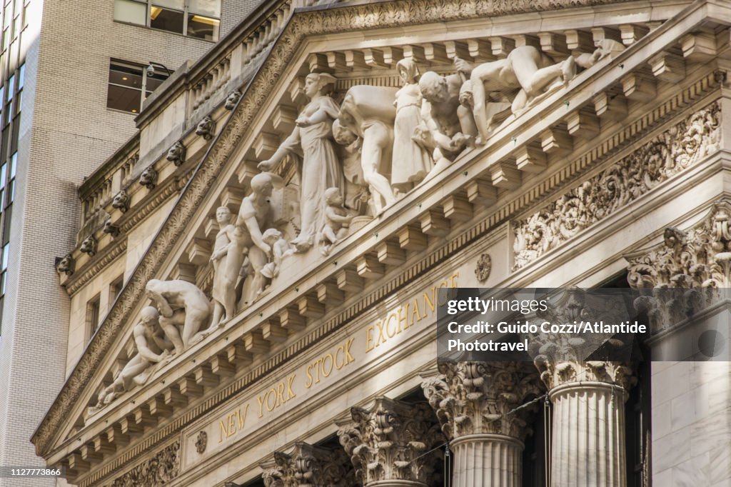 New York Stock Exchange at Wall Street