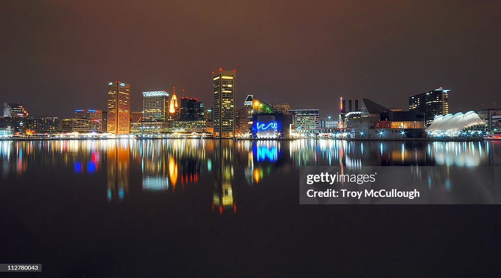 Baltimore at night