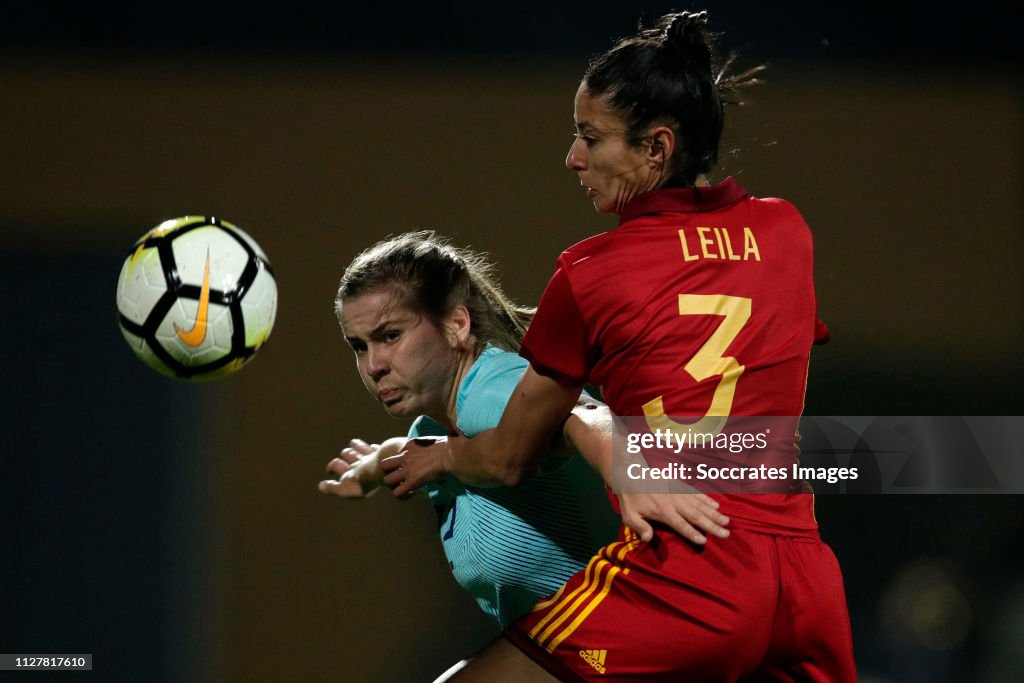 Spain v Holland -Algarve Cup Women