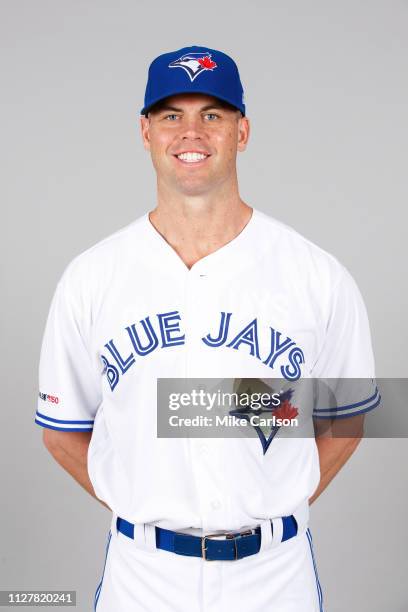 Clayton Richard of the Toronto Blue Jays poses during Photo Day on Friday, February 22, 2019 at Dunedin Stadium in Dunedin, Florida.