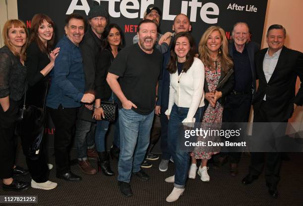 Kerry Godliman, Diane Morgan, guest, Paul Kaye, Mandeep Dhillon, Ricky Gervais, Tim Plester, Jo Hartley, Tony Way, Tracy Ann Oberman, David Bradley...