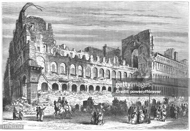 巴黎圍城後36座奧夫維爾被毀--19世紀 - 1870 幅插畫檔、美工圖案、卡通及圖標