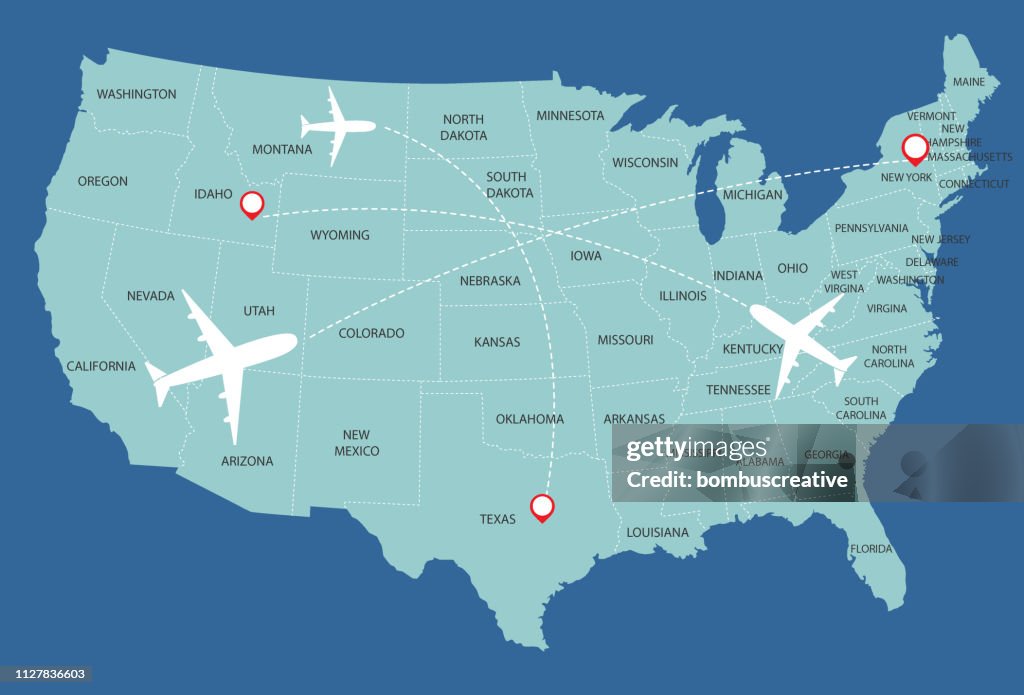 United States of America Map