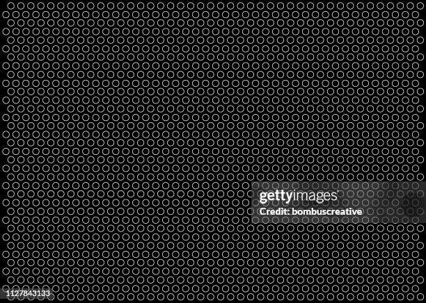 seamless black paper with white dots - pegboard stock illustrations