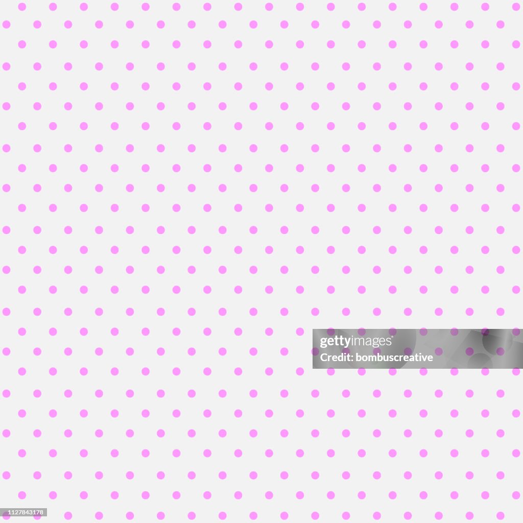 Pink White Paper Seamless White Paper With Pink Dots High-Res Vector Graphic - Getty Images